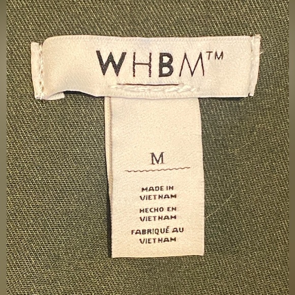 White House Black Market Olive Jean Jacket - Picture 5 of 5